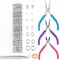 Jewelry Repair Kit with 1520 Silver Jump Rings and 3Pcs Pliers for Earrings, Necklaces, Rings, Bracelets